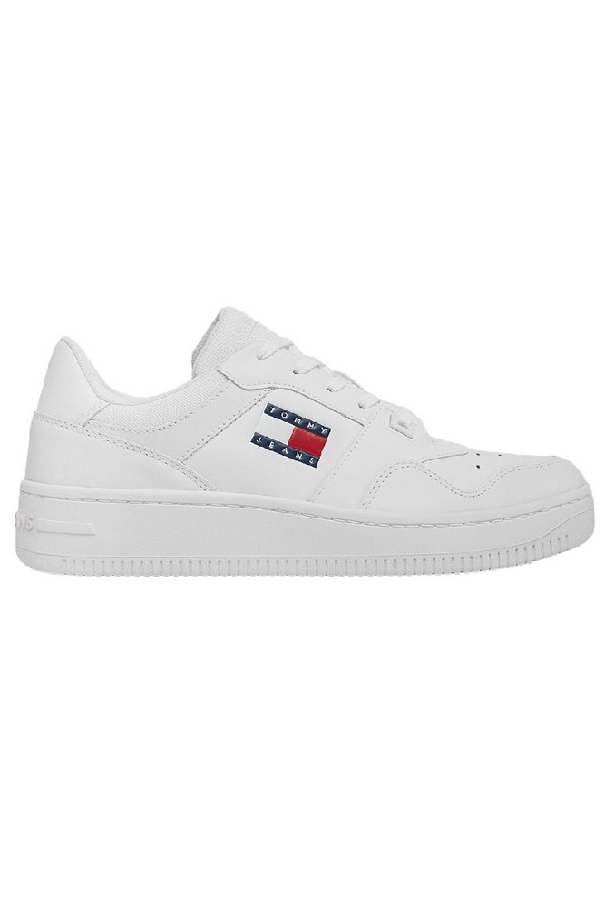 TOMMY HILFIGER TJM RETRO BASKET ESS ΠΑΠΟΥΤΣΙ ΑΝΔΡΙΚΟ WHITE