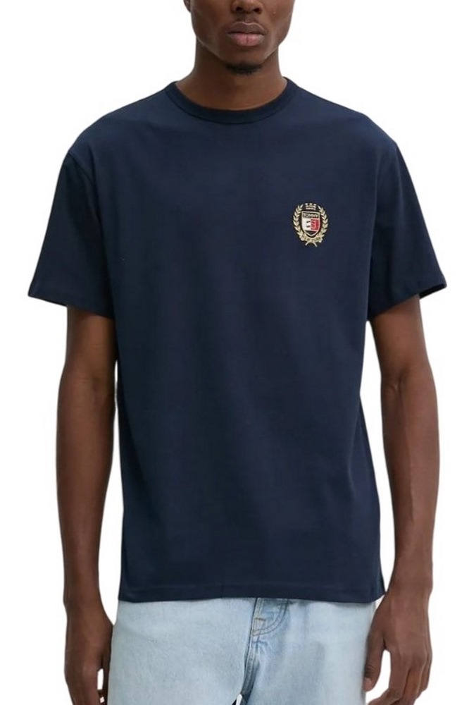 TOMMY JEANS REG RWB CREST FLAG TEE T-SHIRT ΜΠΛΟΥΖΑ ΑΝΔΡΙΚΗ NAVY