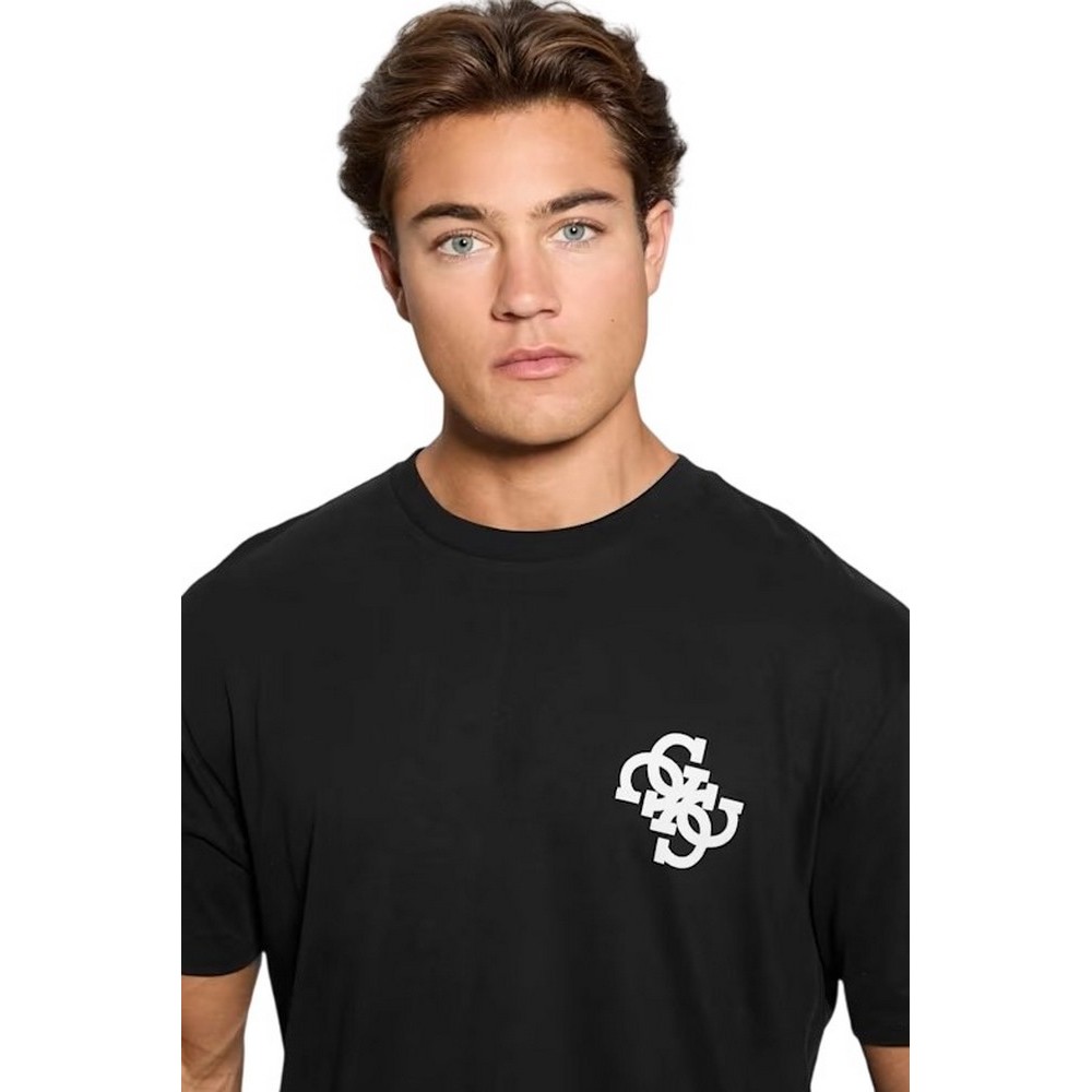 GUESS BANDANA APPLIQUE TEE T-SHIRT ΜΠΛΟΥΖΑ ΑΝΔΡΙΚΗ BLACK