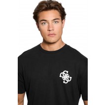 GUESS BANDANA APPLIQUE TEE T-SHIRT ΜΠΛΟΥΖΑ ΑΝΔΡΙΚΗ BLACK