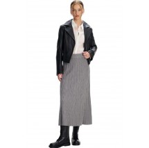 ALE KNITTED SKIRT RELIEF TEXTURE 8919308 ΦΟΥΣΤΑ ΓΥΝΑΙΚΕΙΑ GREY