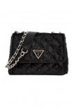 GUESS GIULLY MINI 2 COMP C ΤΣΑΝΤΑ ΓΥΝΑΙΚΕΙΑ BLACK