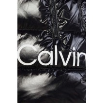 CALVIN KLEIN SHINY LONG FITTED JACKET ΜΠΟΥΦΑΝ ΓΥΝΑΙΚΕΙΟ BLACK