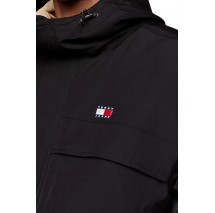 TOMMY HILFIGER TJM TECH CANVAS PARKA ΜΠΟΥΦΑΝ ΑΝΔΡΙΚΟ BLACK