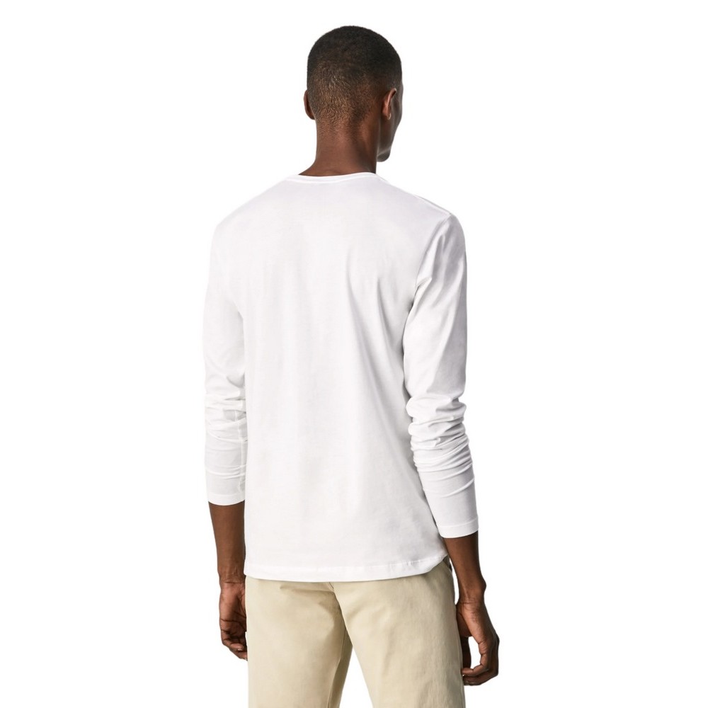 PEPE JEANS LONDON DROP 1 EGGO LONG T-SHIRT ΜΠΛΟΥΖΑ ΑΝΔΡΙΚΗ WHITE