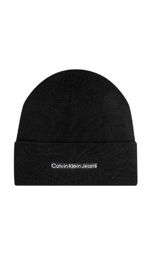 CALVIN KLEIN JEANS INST EMBRO BEANIE ΣΚΟΥΦΟΣ ΑΝΔΡΙΚΟΣ BLACK