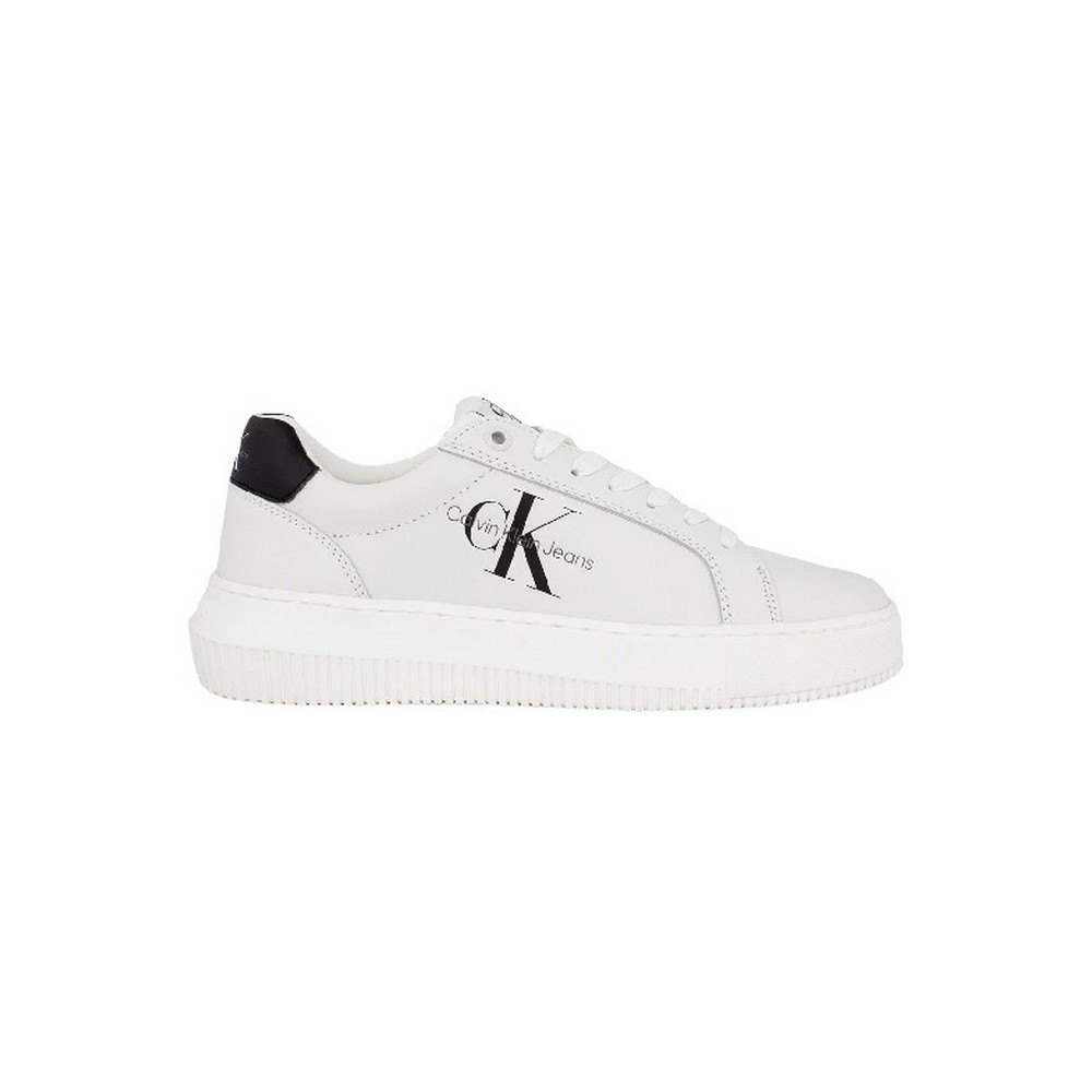 CALVIN KLEIN JEANS CHUNKY CUPSOLE MONOLOGO ΠΑΠΟΥΤΣΙ ΑΝΔΡΙΚΟ WHITE/BLACK