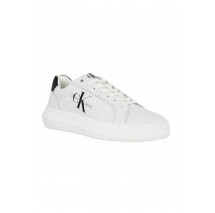 CALVIN KLEIN JEANS CHUNKY CUPSOLE MONOLOGO ΠΑΠΟΥΤΣΙ ΑΝΔΡΙΚΟ WHITE/BLACK