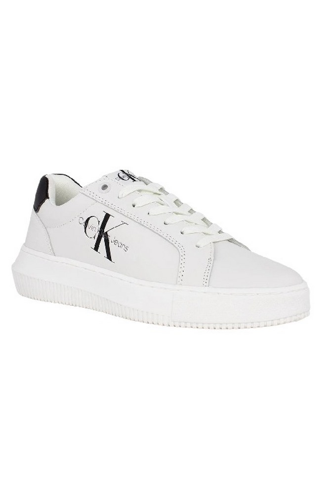 CALVIN KLEIN JEANS CHUNKY CUPSOLE MONOLOGO ΠΑΠΟΥΤΣΙ ΑΝΔΡΙΚΟ WHITE/BLACK