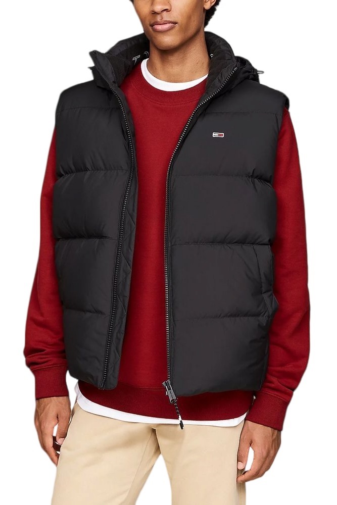 TOMMY JEANS ESSENTIAL DOWN VEST EXT ΓΙΛΕΚΟ ΜΠΟΥΦΑΝ ΑΝΔΡΙΚΟ BLACK