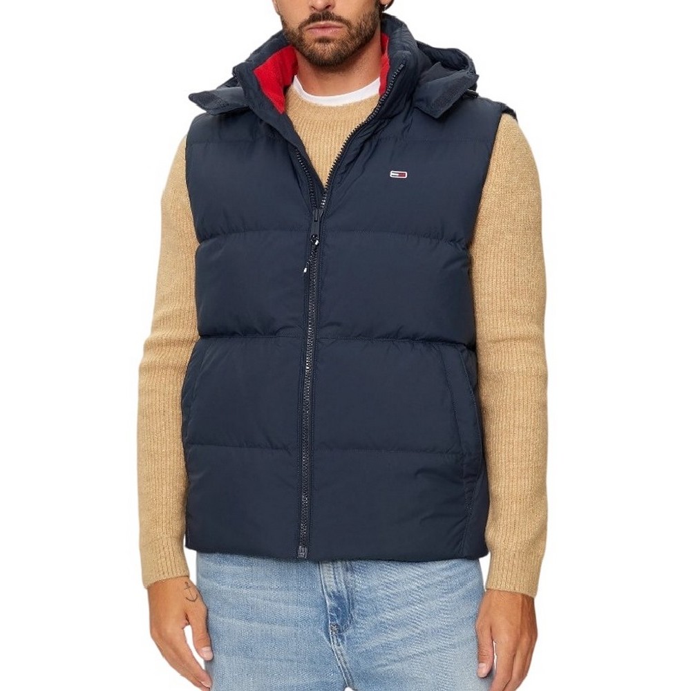 TOMMY JEANS ESSENTIAL DOWN VEST EXT ΓΙΛΕΚΟ ΜΠΟΥΦΑΝ ΑΝΔΡΙΚΟ DARK NAVY