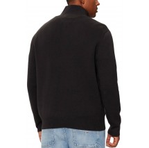 TOMMY JEANS REG HALF ZIP SWEATER ΜΠΛΟΥΖΑ ΠΛΕΚΤΗ ΑΝΔΡΙΚΗ BLACK