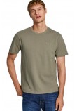 PEPE JEANS LONDON DROP CONNOR T-SHIRT ΜΠΛΟΥΖΑ ΑΝΔΡΙΚΗ KHAKI