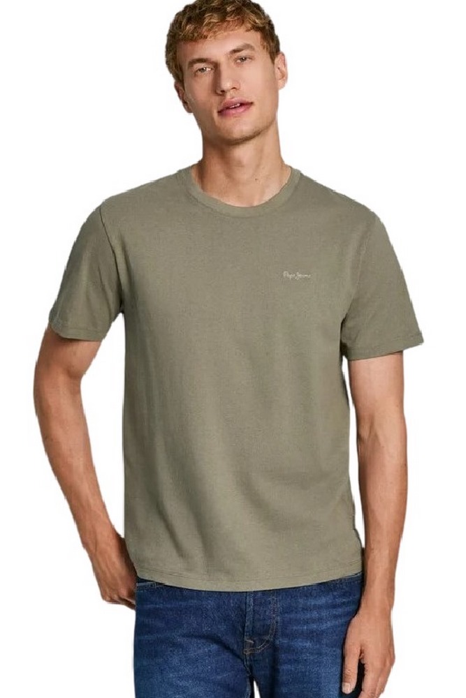 PEPE JEANS LONDON DROP CONNOR T-SHIRT ΜΠΛΟΥΖΑ ΑΝΔΡΙΚΗ KHAKI