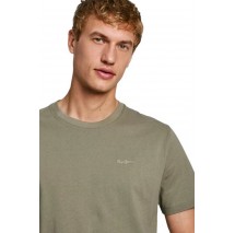 PEPE JEANS LONDON DROP CONNOR T-SHIRT ΜΠΛΟΥΖΑ ΑΝΔΡΙΚΗ KHAKI