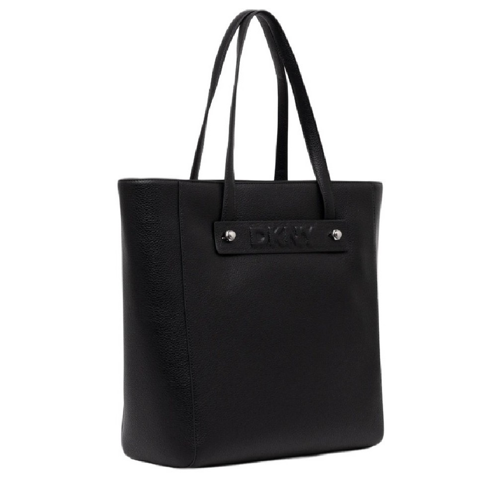 DKNY CHARLIE TOTE HANDBAG R44AAG94 ΤΣΑΝΤΑ ΓΥΝΑΙΚΕΙΑ BLACK