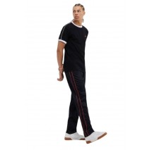 ELLESSE SARTORIA BADGE COLOURS TRICASO TRACK PANT ΠΑΝΤΕΛΟΝΙ ΦΟΡΜΑ ΑΝΔΡΙΚΟ BLACK