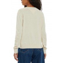 TOMMY JEANS ESSENTIAL VNECK SWEATER EXT ΜΠΛΟΥΖΑ ΓΥΝΑΙΚΕΙΑ BEIGE