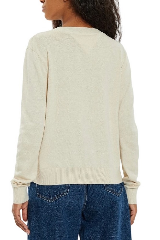 TOMMY JEANS ESSENTIAL VNECK SWEATER EXT ΜΠΛΟΥΖΑ ΓΥΝΑΙΚΕΙΑ BEIGE