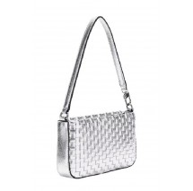 GUESS TWILLER MINI TOP ZIP SHOULDER ΤΣΑΝΤΑ ΓΥΝΑΙΚΕΙΑ SILVER