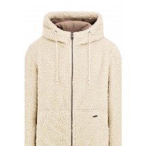 GUESS REVERSIBLE HOODED JA ΜΠΟΥΦΑΝ ΑΝΔΡΙΚΟ ECRU