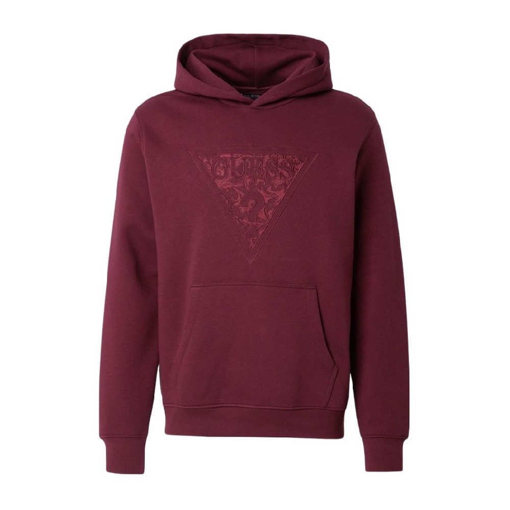 GUESS EMBROIDERED TRIANGLE ΜΠΛΟΥΖΑ ΦΟΥΤΕΡ ΑΝΔΡΙΚΗ BORDEAUX