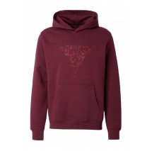 GUESS EMBROIDERED TRIANGLE ΜΠΛΟΥΖΑ ΦΟΥΤΕΡ ΑΝΔΡΙΚΗ BORDEAUX