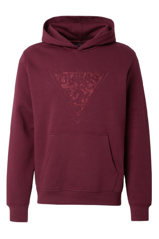 GUESS EMBROIDERED TRIANGLE ΜΠΛΟΥΖΑ ΦΟΥΤΕΡ ΑΝΔΡΙΚΗ BORDEAUX