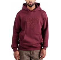 GUESS EMBROIDERED TRIANGLE ΜΠΛΟΥΖΑ ΦΟΥΤΕΡ ΑΝΔΡΙΚΗ BORDEAUX