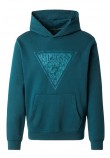 GUESS EMBROIDERED TRIANGLE ΜΠΛΟΥΖΑ ΦΟΥΤΕΡ ΑΝΔΡΙΚΗ GREEN