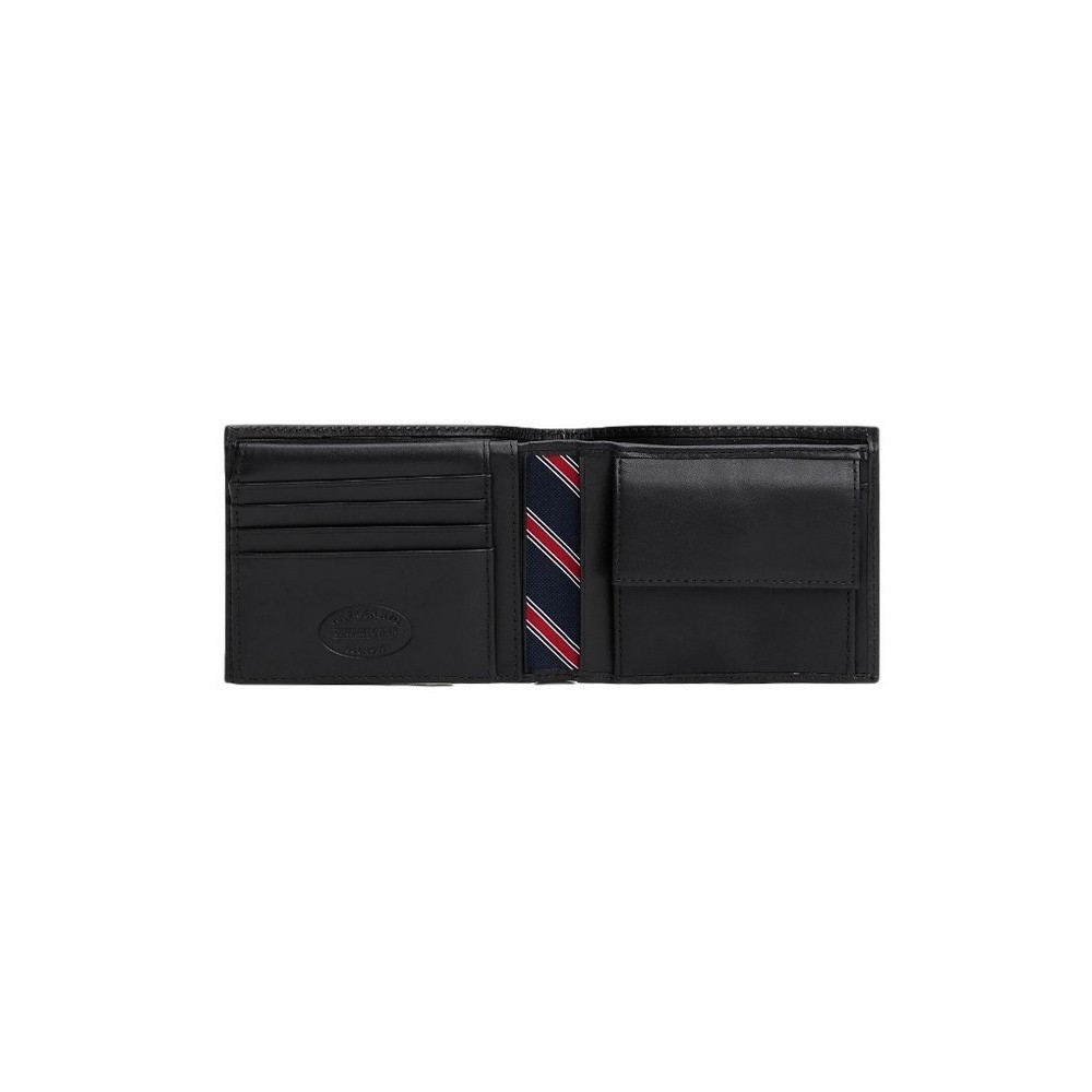 TOMMY HILFIGER ETON CC FLAP AND COIN POCKET ΠΟΡΤΟΦΟΛΙ ΑΝΔΡΙΚΟ BLACK