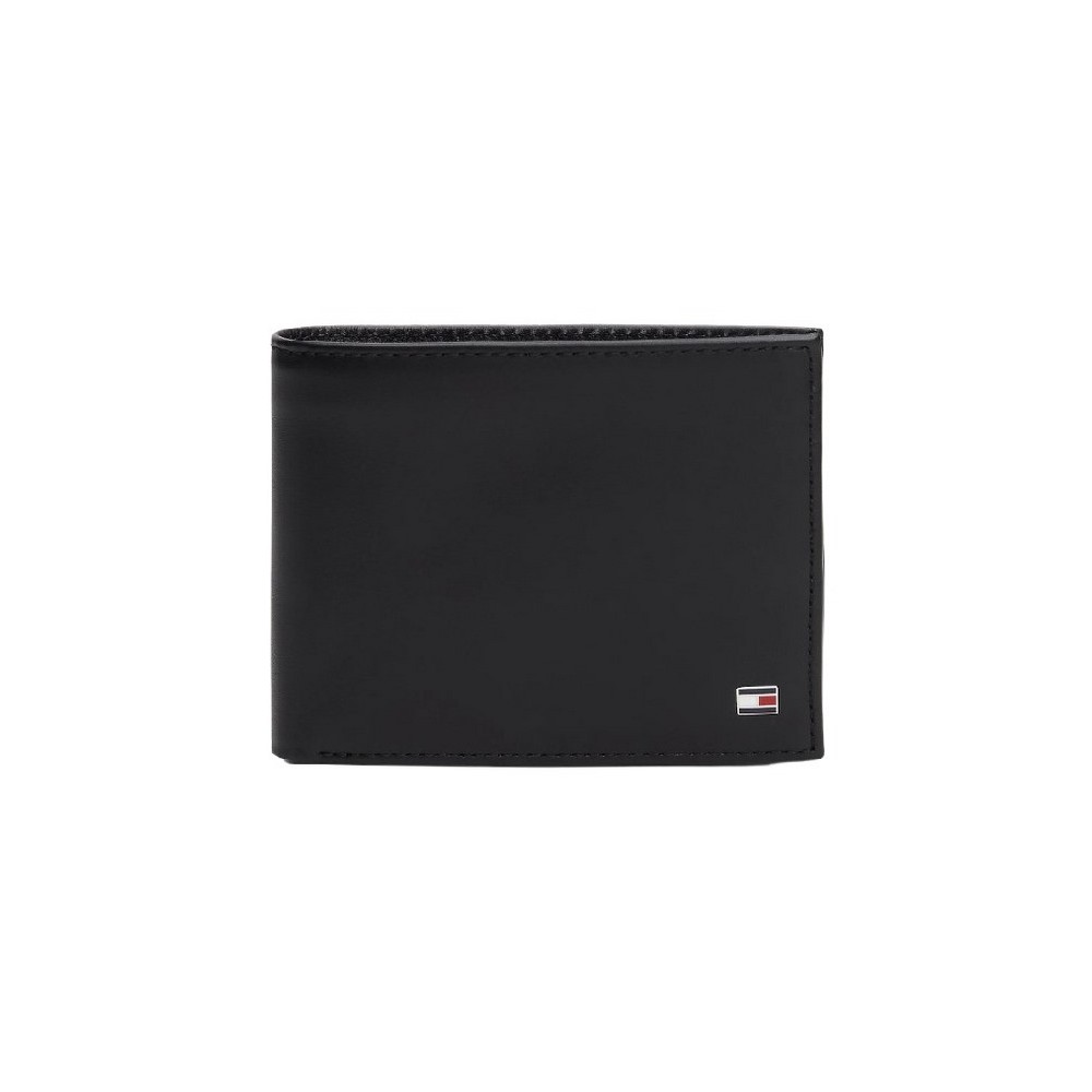 TOMMY HILFIGER ETON CC FLAP AND COIN POCKET ΠΟΡΤΟΦΟΛΙ ΑΝΔΡΙΚΟ BLACK