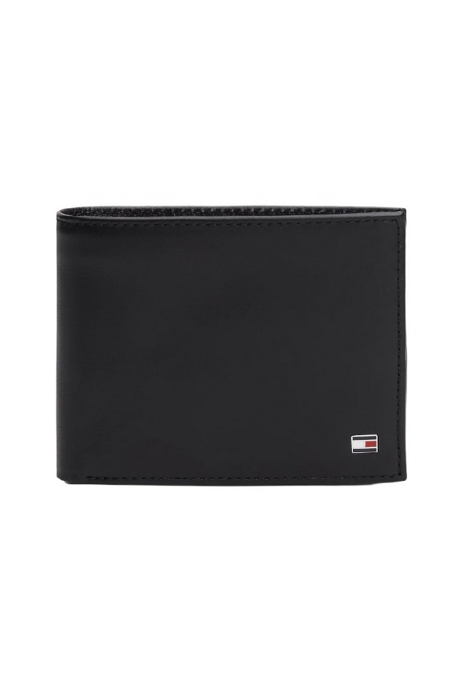 TOMMY HILFIGER ETON CC FLAP AND COIN POCKET ΠΟΡΤΟΦΟΛΙ ΑΝΔΡΙΚΟ BLACK