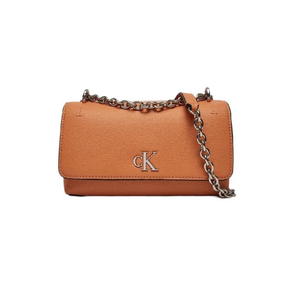 CALVIN KLEIN MINIMAL MONOGRAM EW FLAP21 ΤΣΑΝΤΑ ΓΥΝΑΙΚΕΙΑ ORANGE