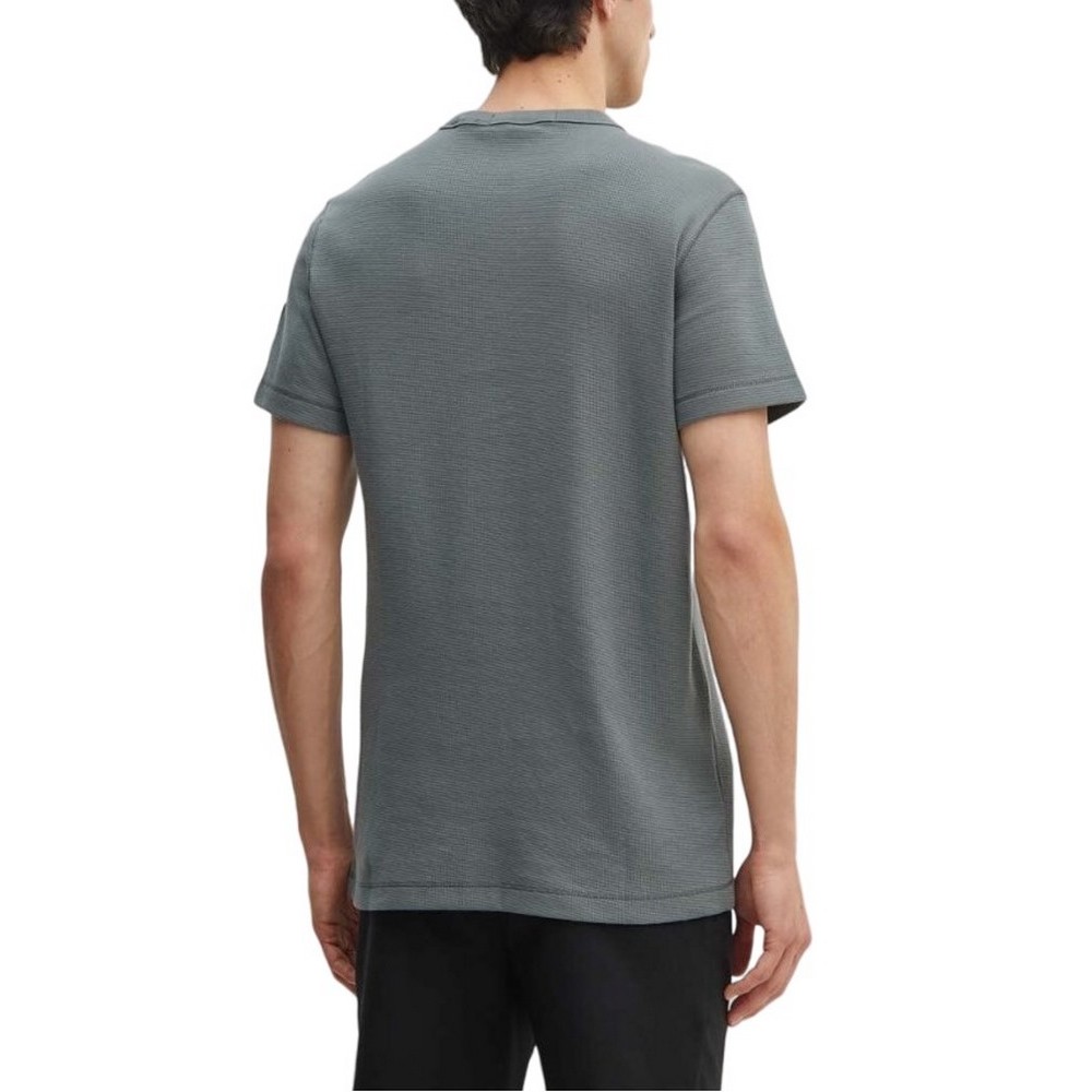 CALVIN KLEIN JEANS BADGE WAFFLE TEE TSHIRT ΑΝΔΡΙΚΟ ENDLESS GREY