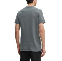 CALVIN KLEIN JEANS BADGE WAFFLE TEE TSHIRT ΑΝΔΡΙΚΟ ENDLESS GREY