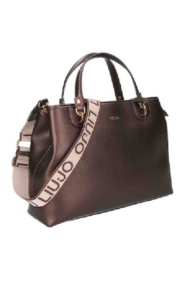 LIU JO ONICE TOTE BAG AF4202E0031 ΤΣΑΝΤΑ ΓΥΝΑΙΚΕΙΑ BRONZE