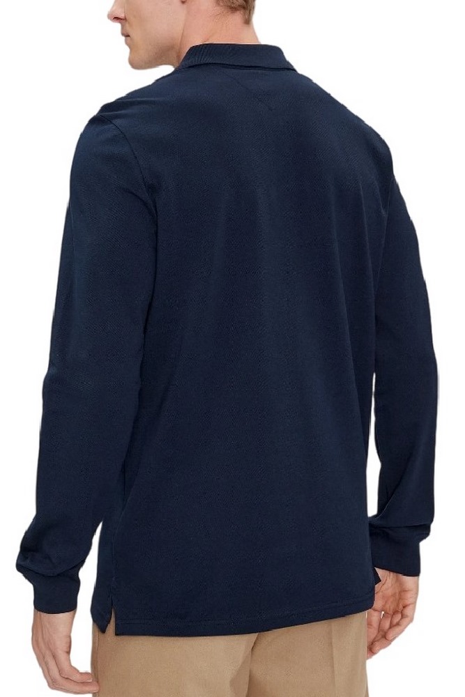 TOMMY JEANS SLIM PLACKET LS POLO ΜΠΛΟΥΖΑ ΑΝΔΡΙΚΗ NAVY