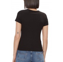 TOMMY JEANS SLIM ESSENTIAL RIB SS EXT T-SHIRT ΜΠΛΟΥΖΑ ΓΥΝΑΙΚΕΙΑ BLACK