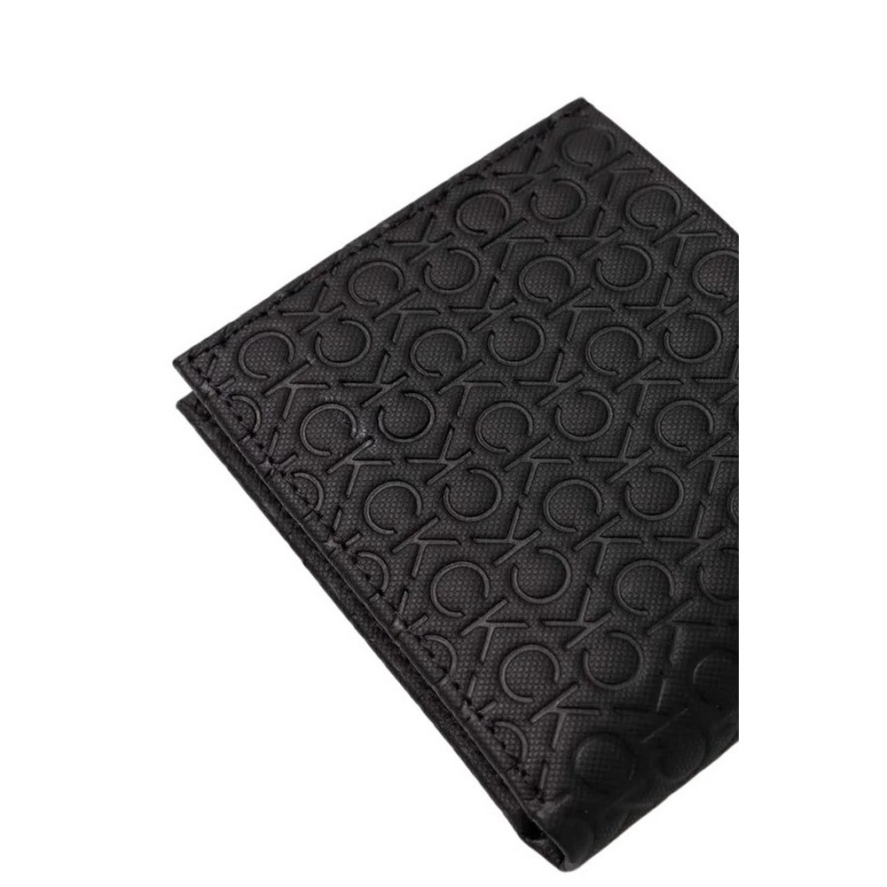 CALVIN KLEIN MUST MONO BIFOLD 5CC W/COIN ΠΟΡΤΟΦΟΛΙ ΑΝΔΡΙΚΟ BLACK