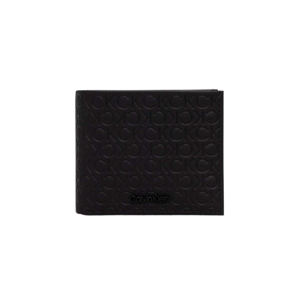 CALVIN KLEIN MUST MONO BIFOLD 5CC W/COIN ΠΟΡΤΟΦΟΛΙ ΑΝΔΡΙΚΟ BLACK