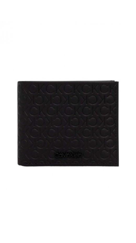 CALVIN KLEIN MUST MONO BIFOLD 5CC W/COIN ΠΟΡΤΟΦΟΛΙ ΑΝΔΡΙΚΟ BLACK