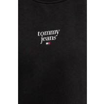 TOMMY JEANS ESSENTIAL LOGO 1 CREW ΜΠΛΟΥΖΑ ΦΟΥΤΕΡ ΓΥΝΑΙΚΕΙΟ BLACK