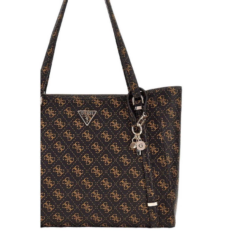 GUESS ECO ERICA ELITE TOTE ΤΣΑΝΤΑ ΓΥΝΑΙΚΕΙΑ BROWN