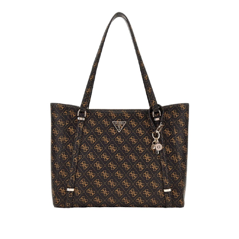 GUESS ECO ERICA ELITE TOTE ΤΣΑΝΤΑ ΓΥΝΑΙΚΕΙΑ BROWN