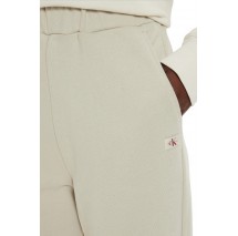 CALVIN KLEIN JEANS WOVEN LABEL JOG PANT ΠΑΝΤΕΛΟΝΙ ΦΟΡΜΑ ΓΥΝΑΙΙΚΕΙΟ BEIGE