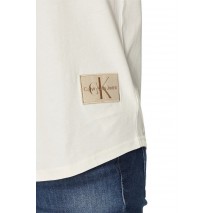 CALVIN KLEIN JEANS BADGE ROUND T-SHIRT ΑΝΔΡΙΚΟ IVORY