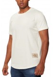 CALVIN KLEIN JEANS BADGE ROUND T-SHIRT ΑΝΔΡΙΚΟ IVORY