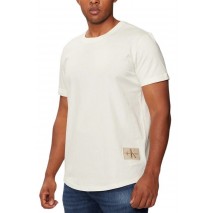 CALVIN KLEIN JEANS BADGE ROUND T-SHIRT ΑΝΔΡΙΚΟ IVORY