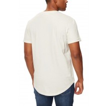 CALVIN KLEIN JEANS BADGE ROUND T-SHIRT ΑΝΔΡΙΚΟ IVORY